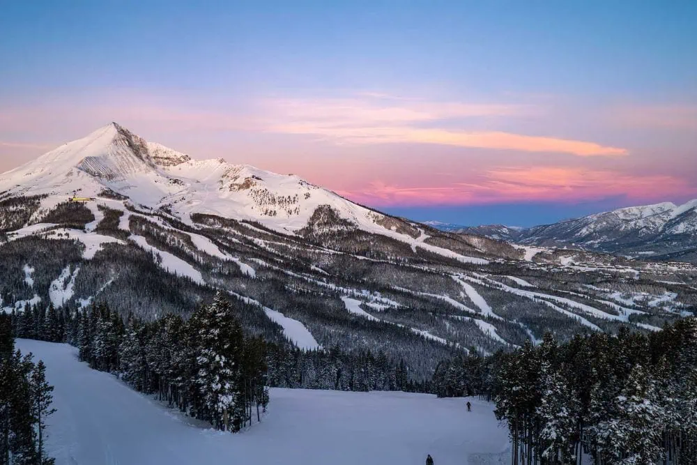 Met de Mountain Collective Pass kun je ook skien in Big Sky, Amerika