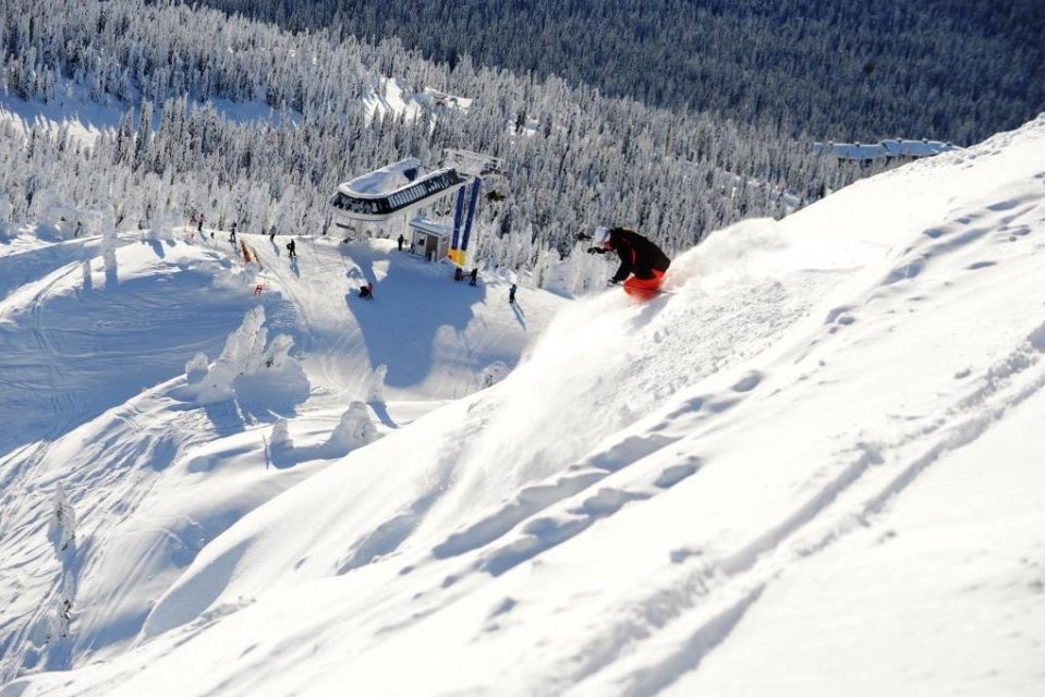Skigebied Big White, British Columbia, Canada