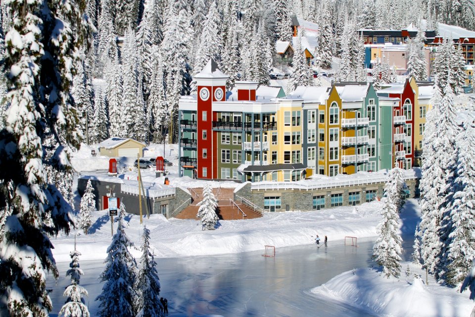 Skigebied SilverStar in de provincie Brits Columbia in Canada