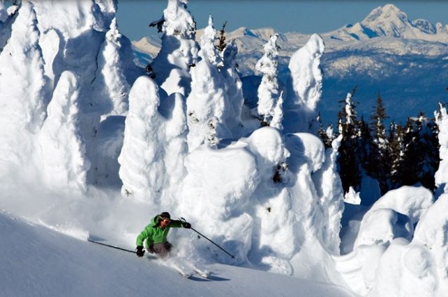 Skigebied Sun Peaks, Brits Columbia, Canada