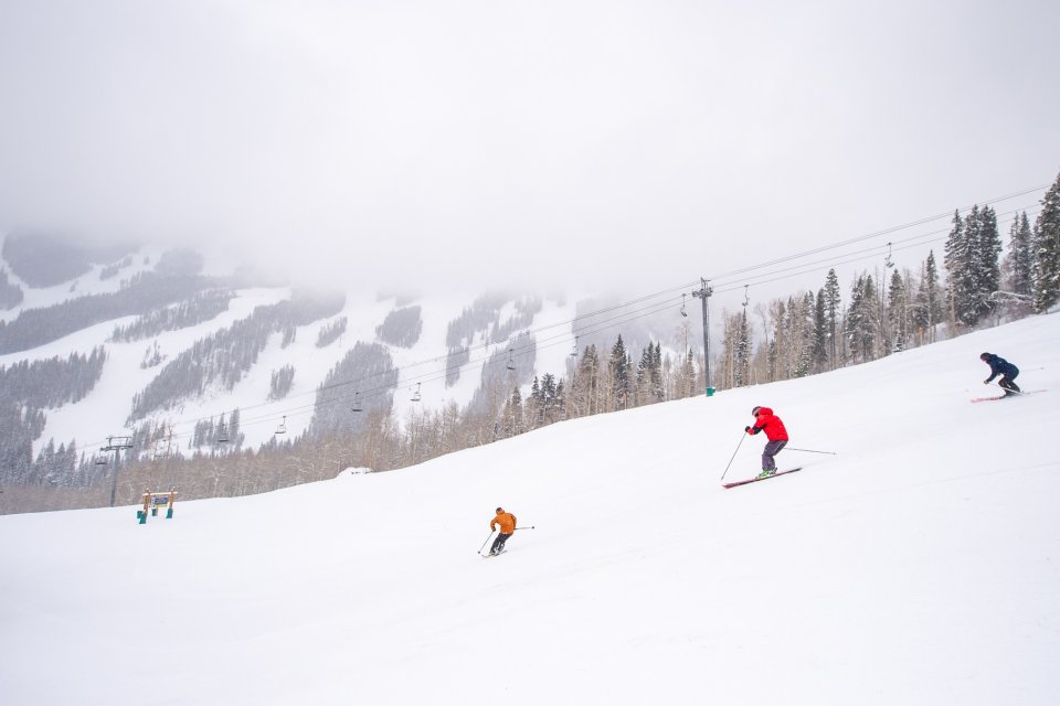 Wintersport in Beaver Creek in Colorado, Amerika