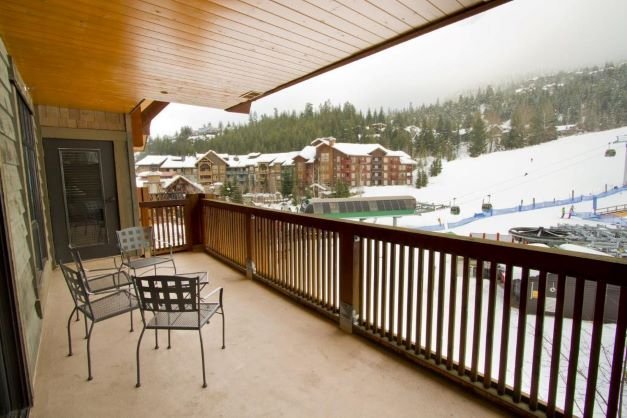 First tracks lodge Whistler balcony view
