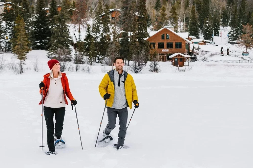 Pyramid lake lodge - sneeuwschoen wandelen