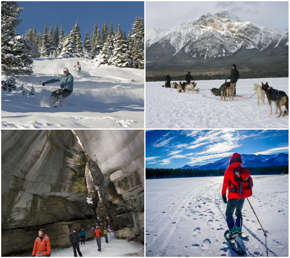 Het skigebied van Marmot Basin, een heerlijk gebied voor beginners en gevorderde skiers en boarders