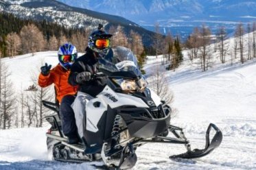 Snowmobile Panorama Snowmobile Panorama