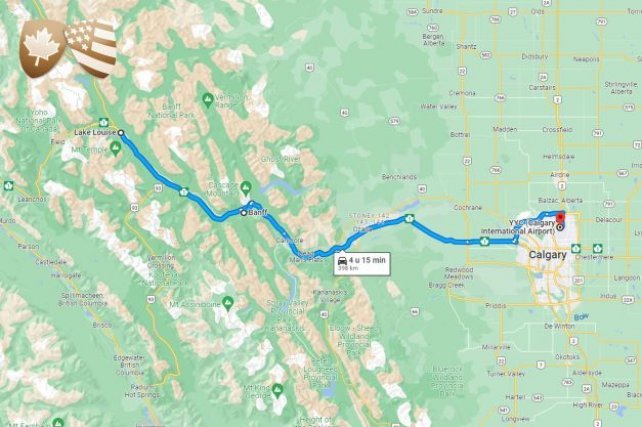 Route Skisafari Banff en Lake Louise: Ski Big 3