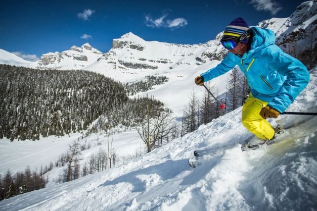 Skigebied Banff, Alberta, Canada