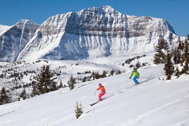 Skigebied Banff, Alberta, Canada