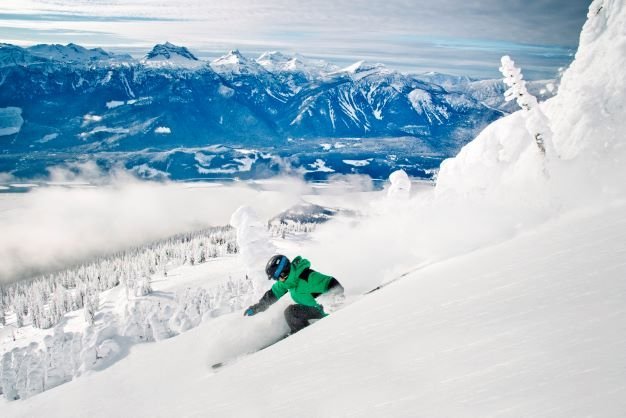 Skigebied Revelstoke in Canada