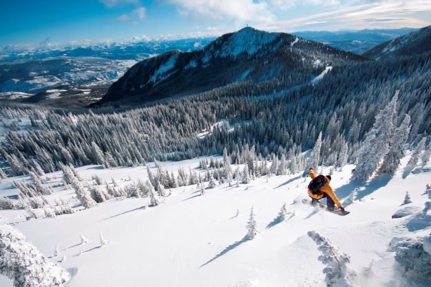 Skigebied Red Mountain, Rossland, British Columbia, Canada