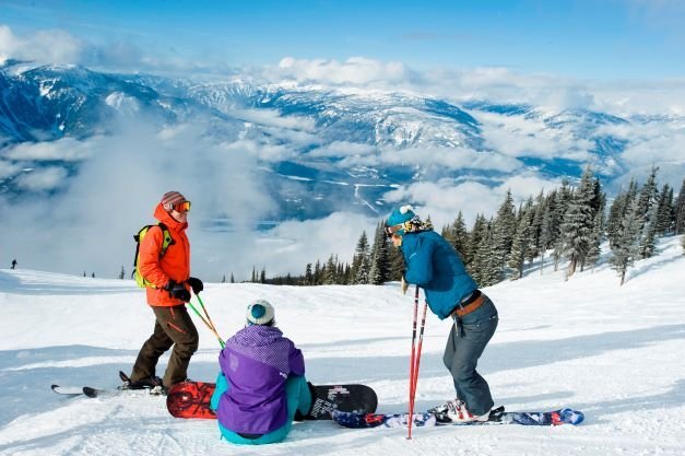 Skigebied Revelstoke in Canada