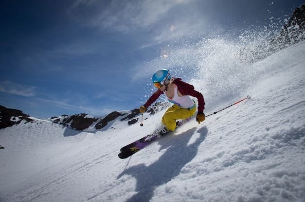 Skigebied Palisades Tahoe, voorheen bekend als Squaw Valley, Californie, Amerika