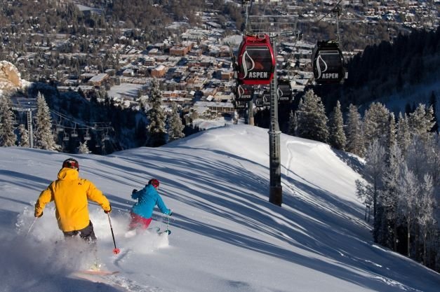 Skigebied Aspen, Colorado, Amerika