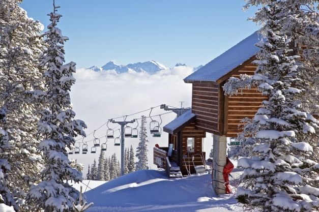 Wintersport in skigebied Beaver Creek in Colorado Amerika