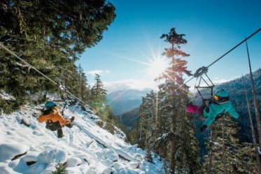 Superfly zipline in Whistler