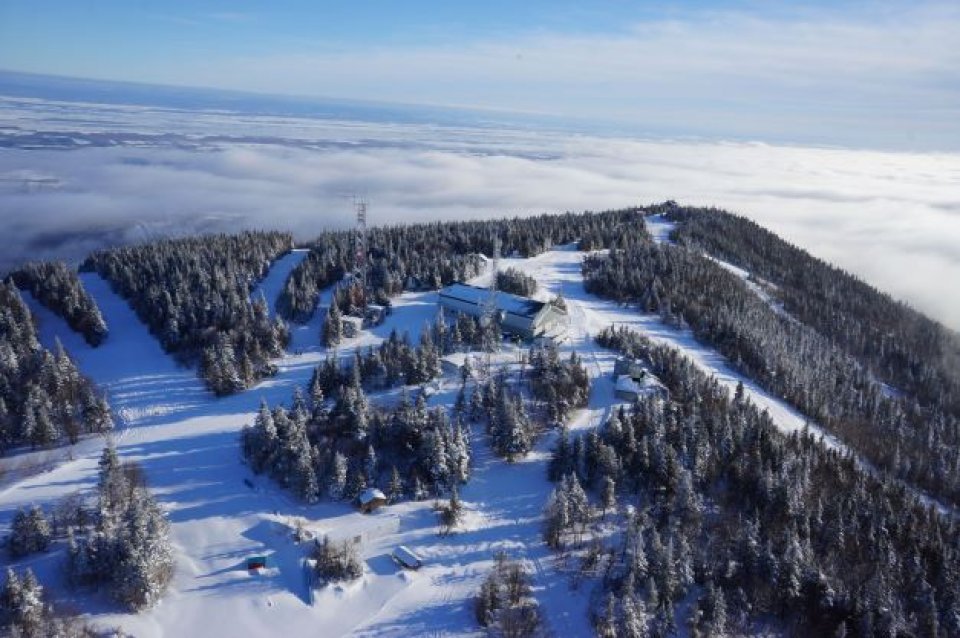 Skigebied Mont Sainte Anne in Quebec, Canada