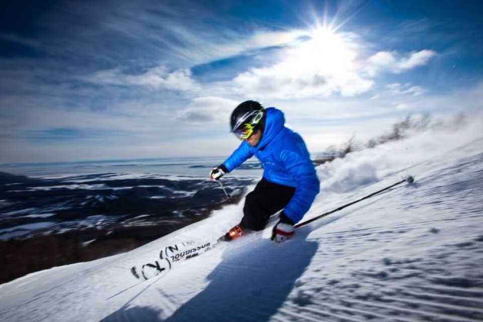 Skigebied Mont Sainte Anne in Quebec, Canada Skigebied Mont Sainte Anne in Quebec, Canada