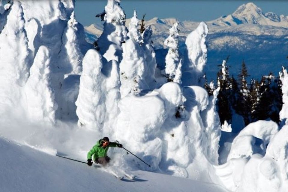 Skigebied Sun Peaks, Brits Columbia, Canada