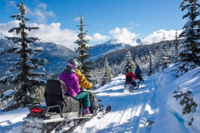 Skigebied Whistler Blackcomb, British Columbia , Canada