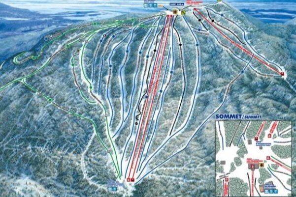 Preview pistekaart skigebied Mont Saint Anne Canada Preview pistekaart skigebied Mont Saint Anne Canada