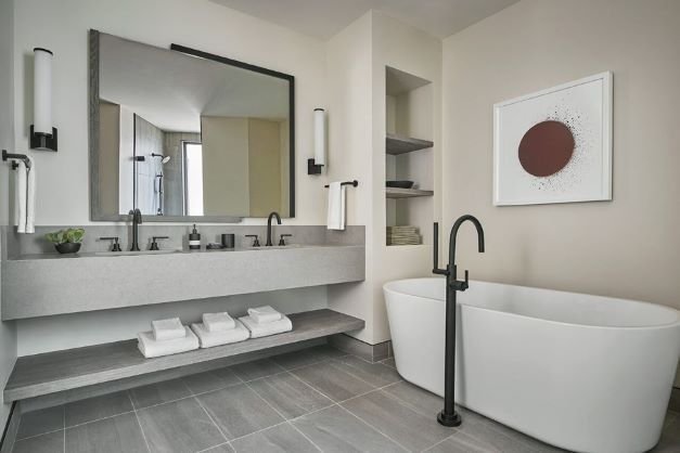 The pendry Park City two bedroom with bunk beds bathroom