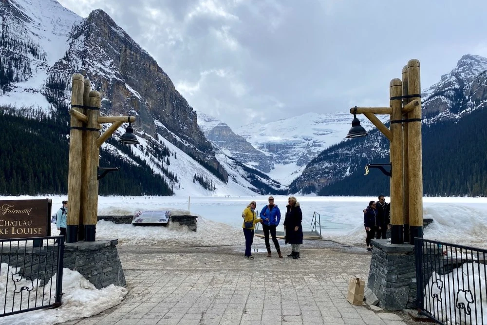 Lake Louise, eindpunt van de Icefield Parkway