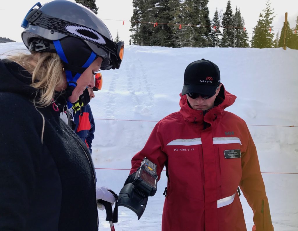 Else van WinterSportCanadaAmerika ervaart op de pistes van het skigebied Park City de piste regels