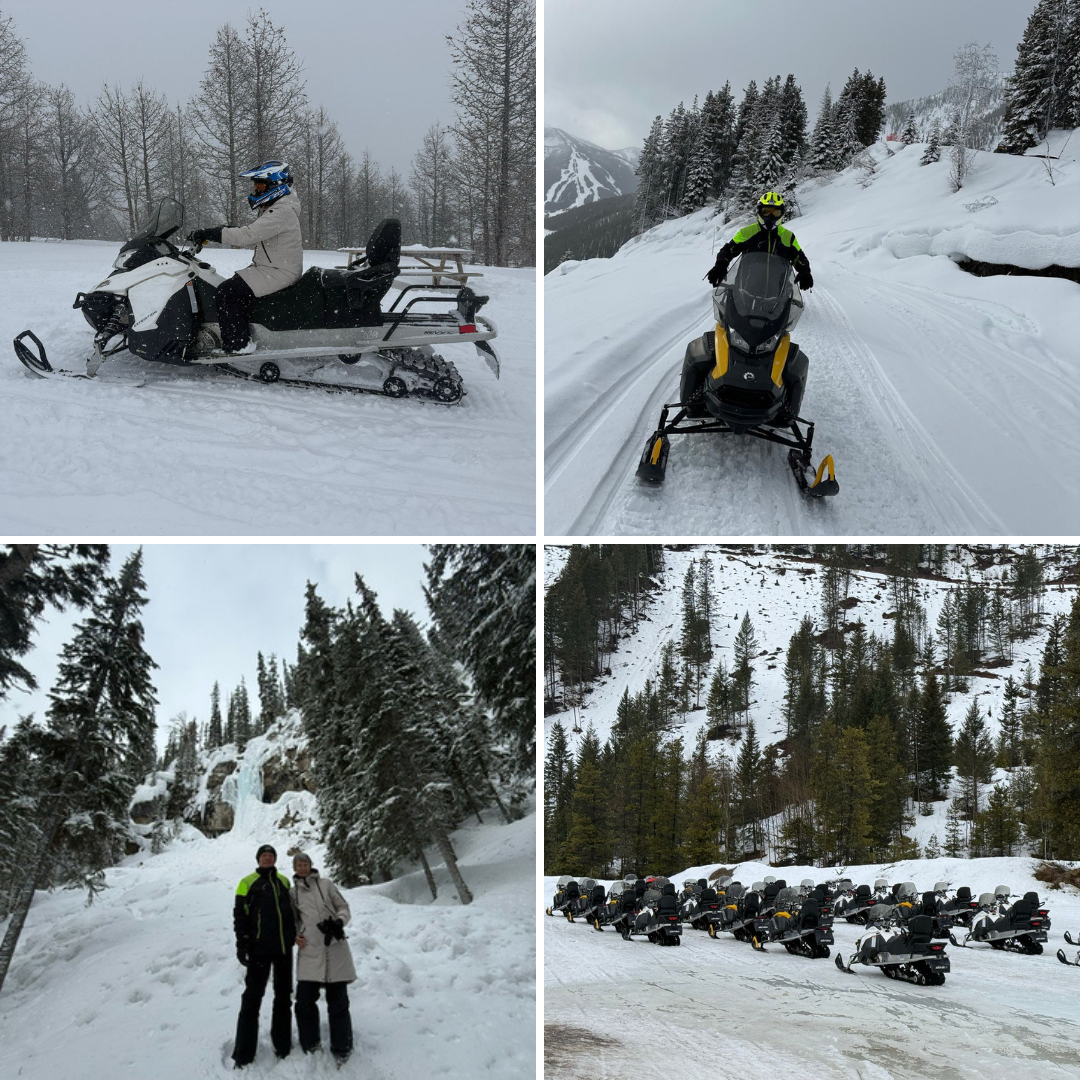 Fantastische snowmoible tour in Panorama