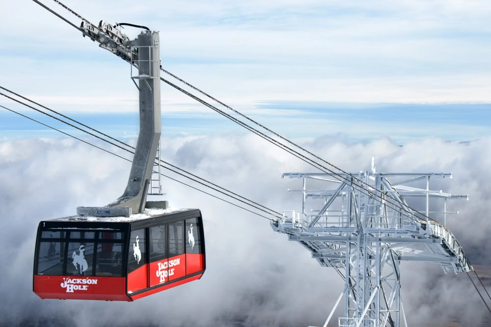 Skilift in Jackson Hole, Amerika