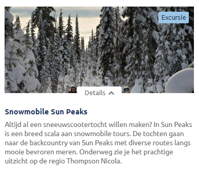 Sneeuwscooter Sun Peaks