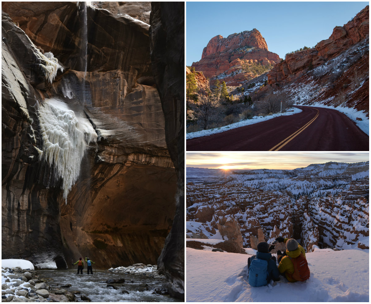 Utah Bryce Canyon winter National Park combi skivakantie 