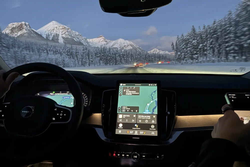 Op weg naar Lake Louise, prachtig!