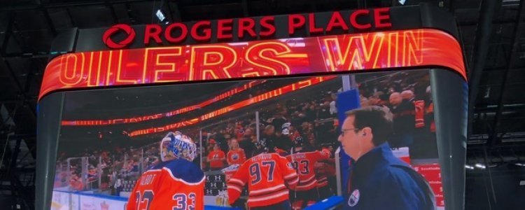 Bezoek een ijshockey wedstrijd van de Oilers in Edmonton Bezoek een ijshockey wedstrijd, gooo Oilers!-1560514302