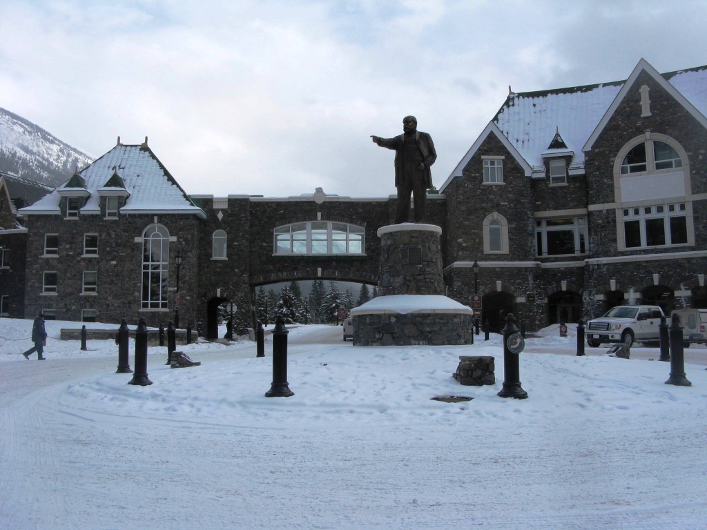 Een van de favoriete skibestemmingen is Banff in Alberta gelegen in het Banff National park