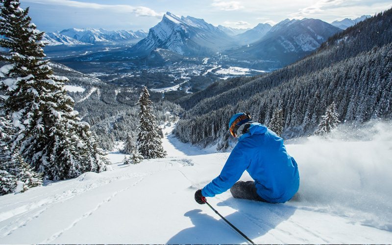 Skiën in Banff kun je doen in maar liefst drie verschillende skigebieden