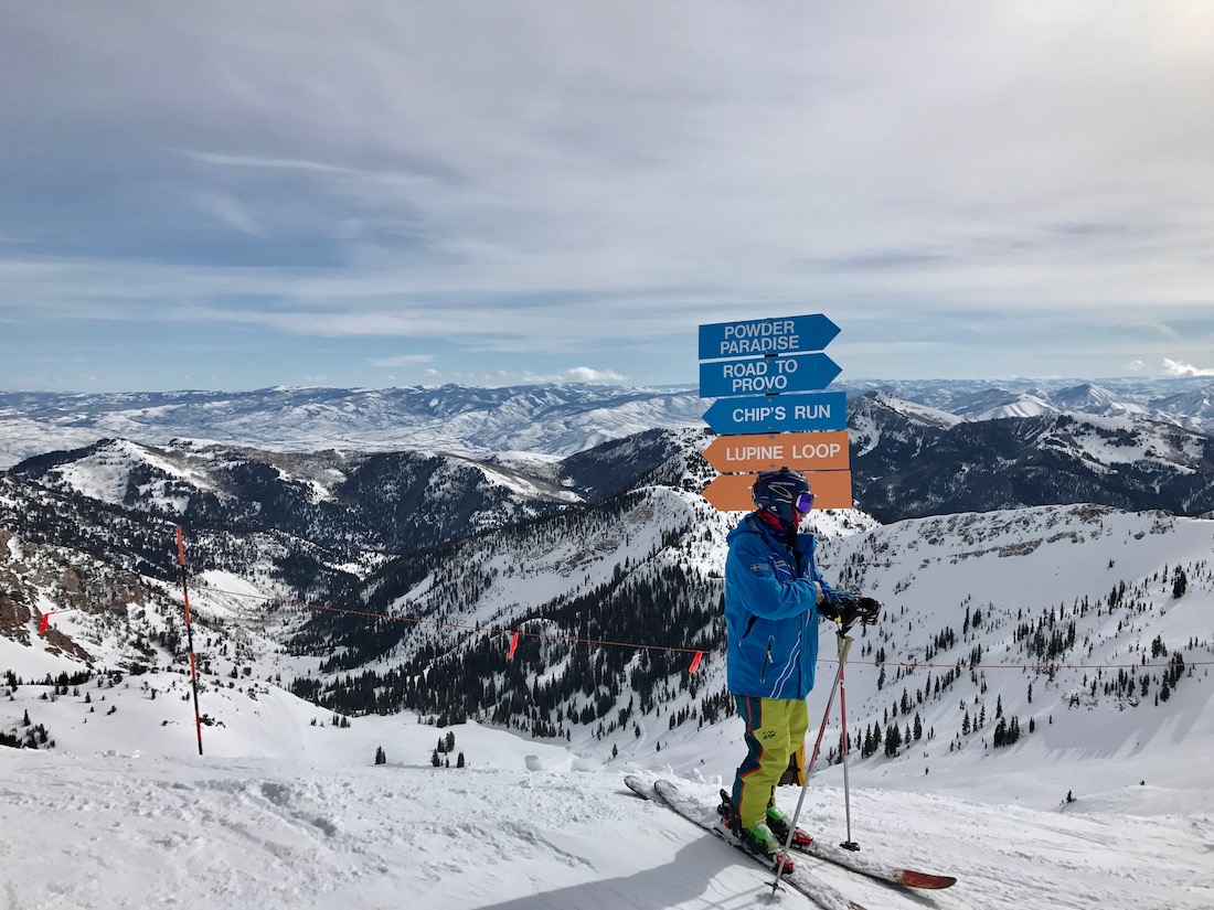 Nog twee lokale favorieten als het om poedersneeuw skiën gaat: Snowbird en Alta.