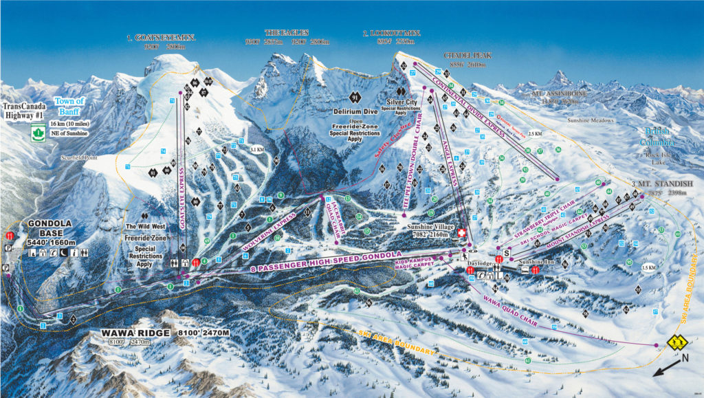 De SkiBig3 in Canada is een verzamelnaam voor de 3 skigebieden van Banff en Lake Louise