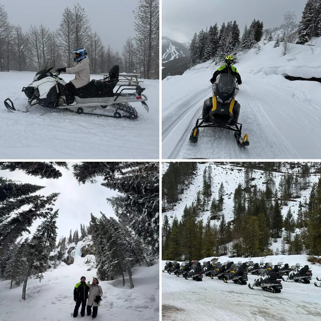 Fantastische snowmoible tour in Panorama