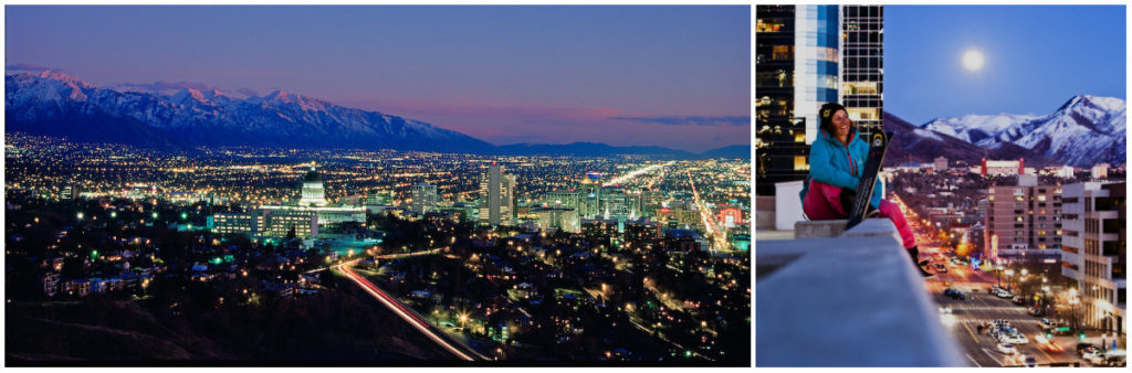 Vlieg rechtstreeks naar de hoofdstad van Utah, Salt Lake City. Combineer deze met je skivakantie