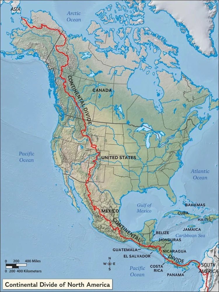 De Continental Divide is een bergrug, ook wel bekend als ‘The Divide