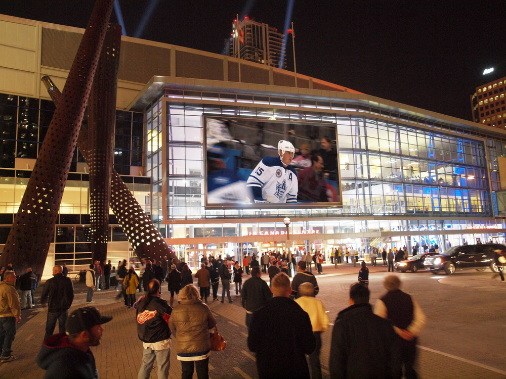 The Rogers Centre thuisbasis van The Toronto Bleu Jays en The Candian footballclub Toronto Argonouts