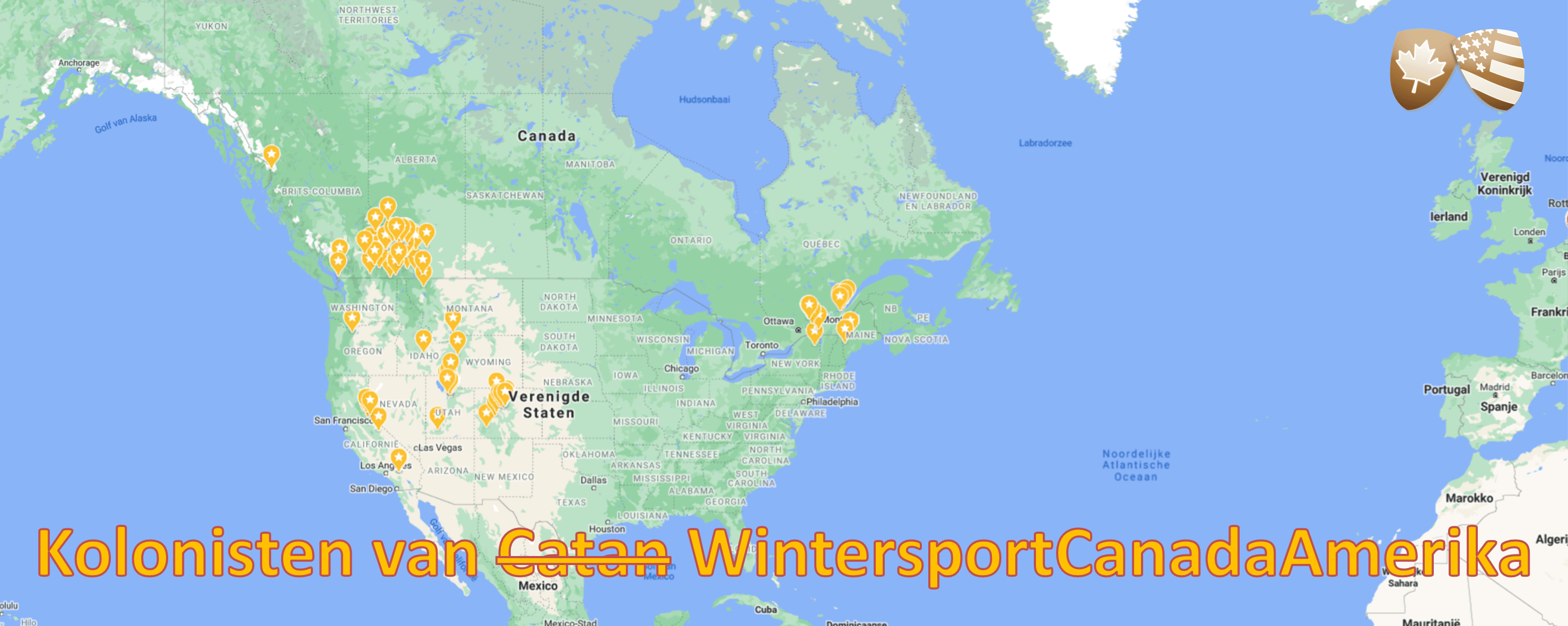 Wintersport Canada Amerika versus Kolonisten van Catan -1601893977