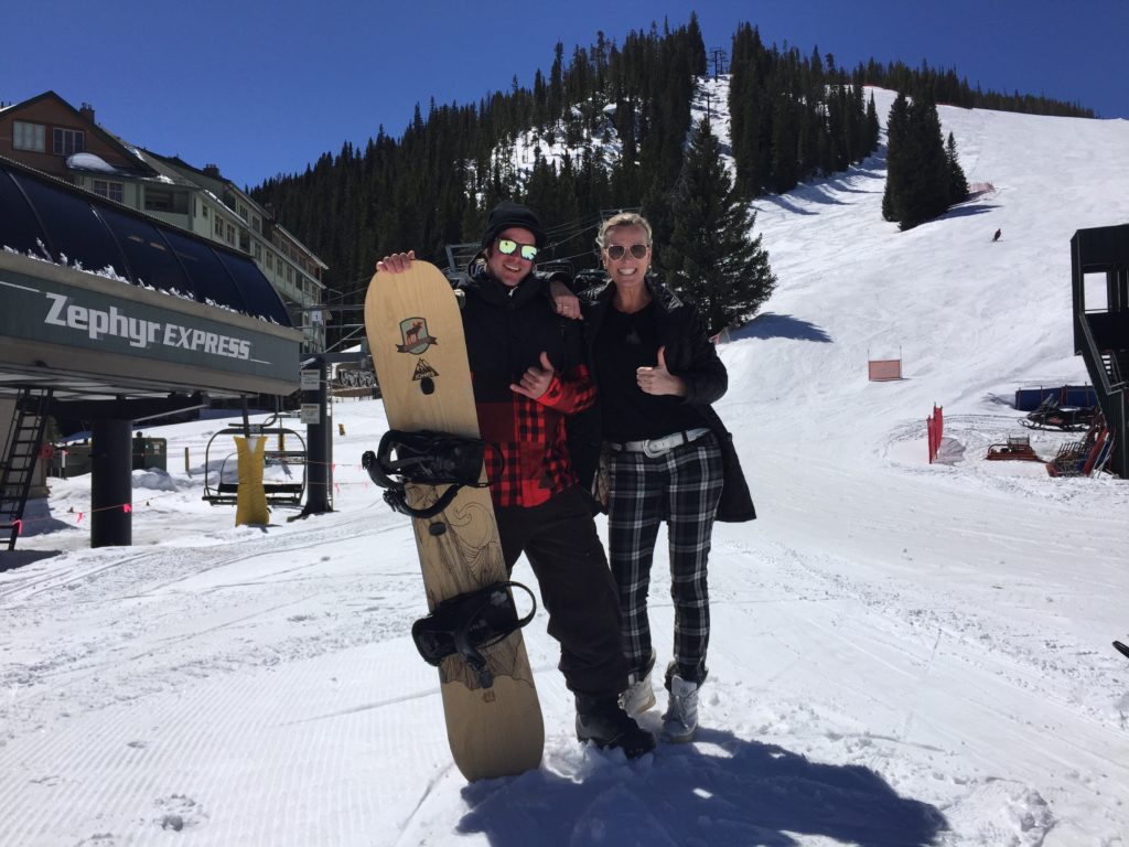 Prijswinnaar Rick ontmoet Else van Wintersport Canada Amerika in Winter Park Colorado in Amerika