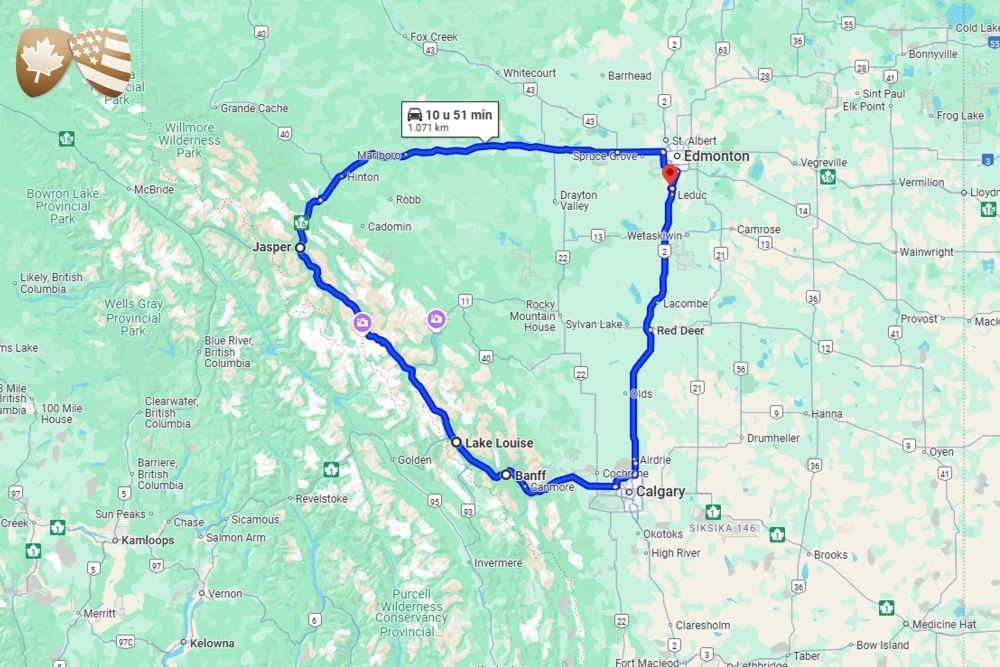 Maak deze prachtige skisafari in Canada en reis van Edmonton naar– Jasper – Lake Louise – Banff.