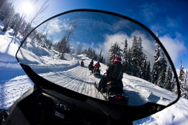 Snowmobile in Whistler