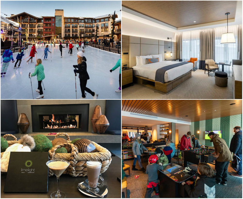 Limelight Snowmass: populair ski-in/ski-out hotel met oa een Kids Room en voor de deur een ijsbaan