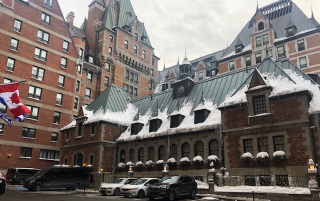 Chateau Frontenac, een Fairmont hotel is een van de mooiste hotels in de stad Quebec