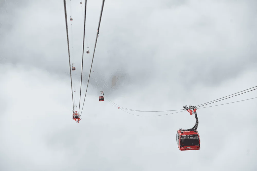 PEAK 2 PEAK Gondola tussen Whistler Mountain en Blackcomb Mountain