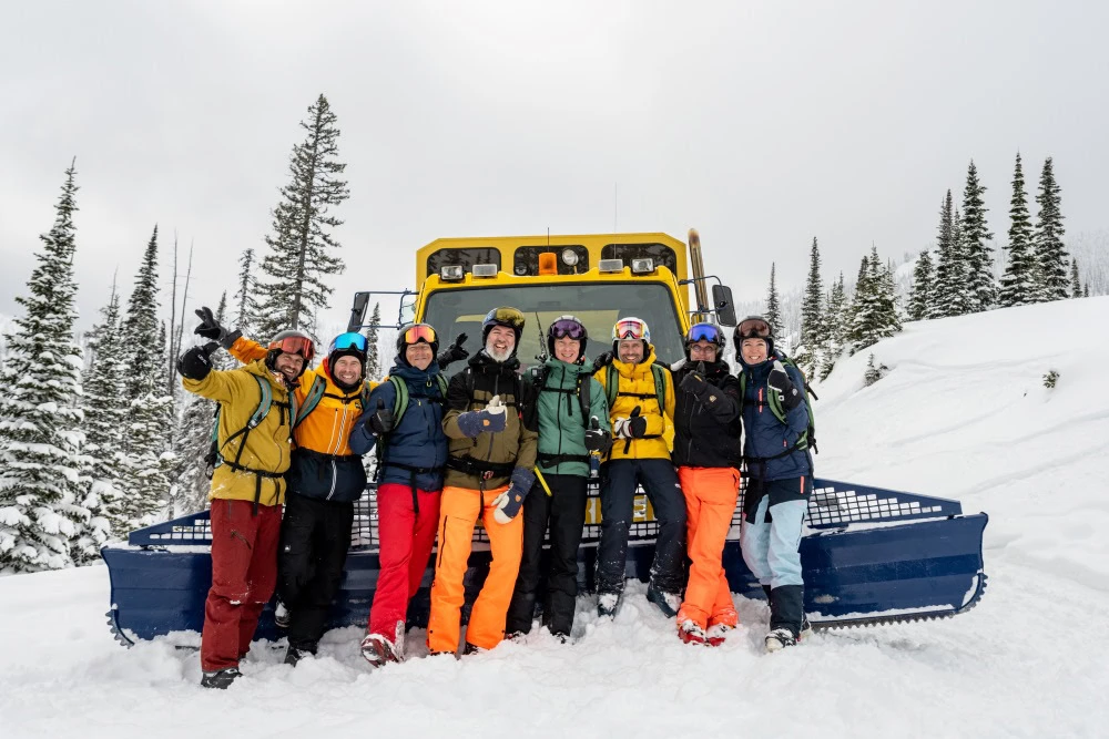 Snowshortz heli- en catski groep in Fernie